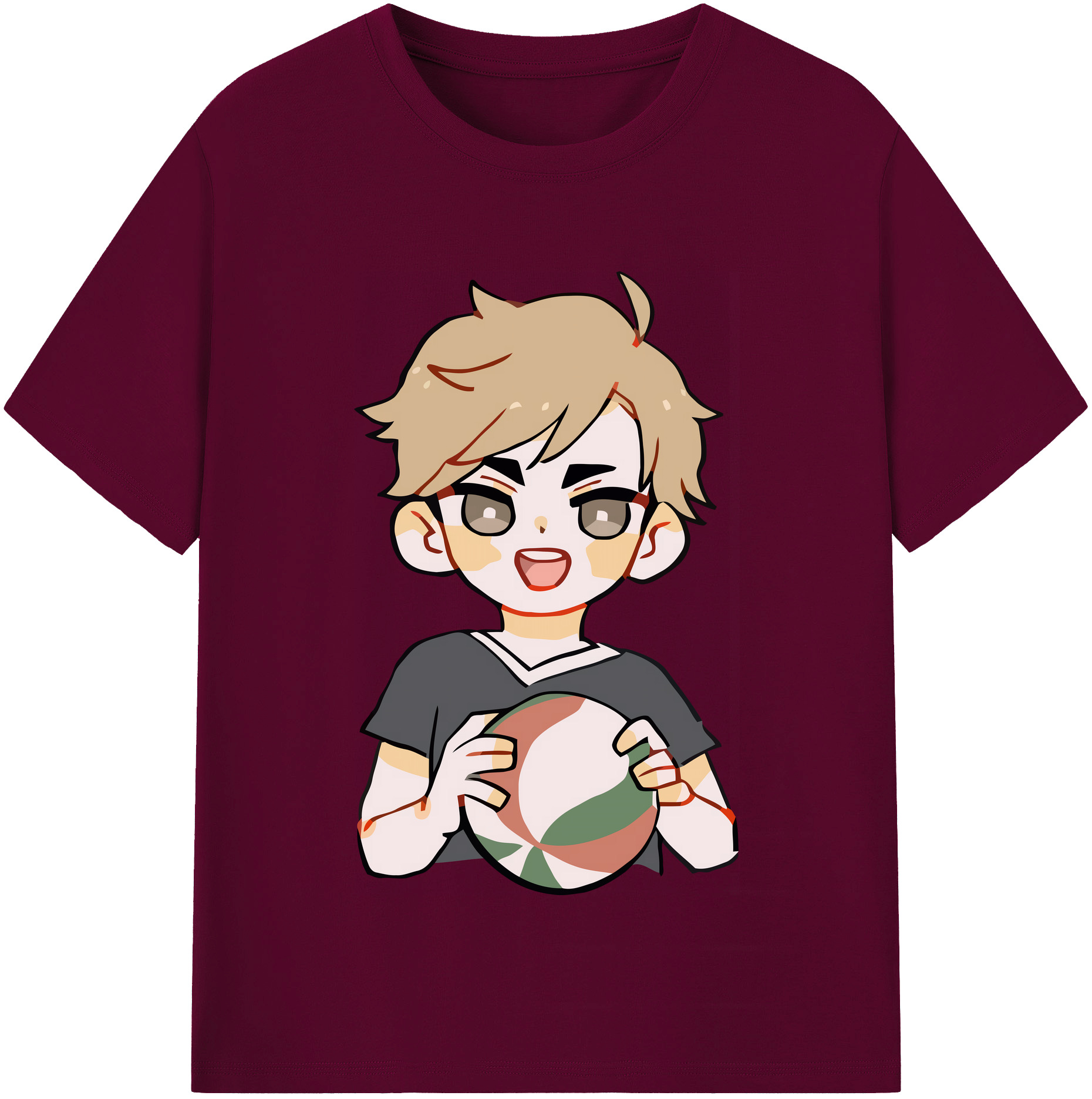 （画像用） ハイキュー!! Haikyu!! レディースカジュアルプリントTシャツ（綿100％）